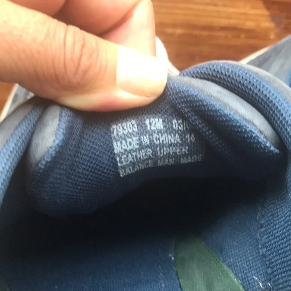Clarks blue leather sneakers